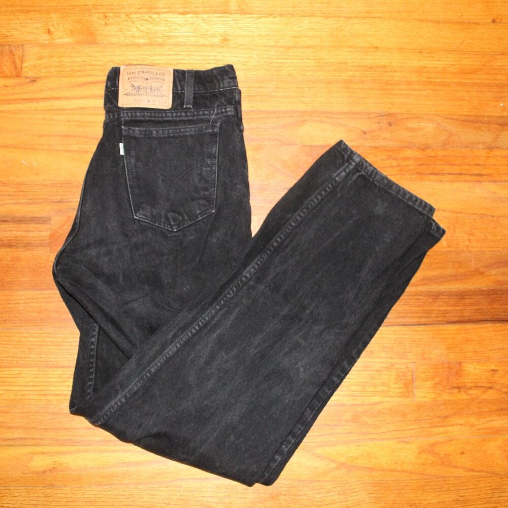 Levi’s Relaxed Fit Straight Leg Jeans | W34 L34 | Black Denim